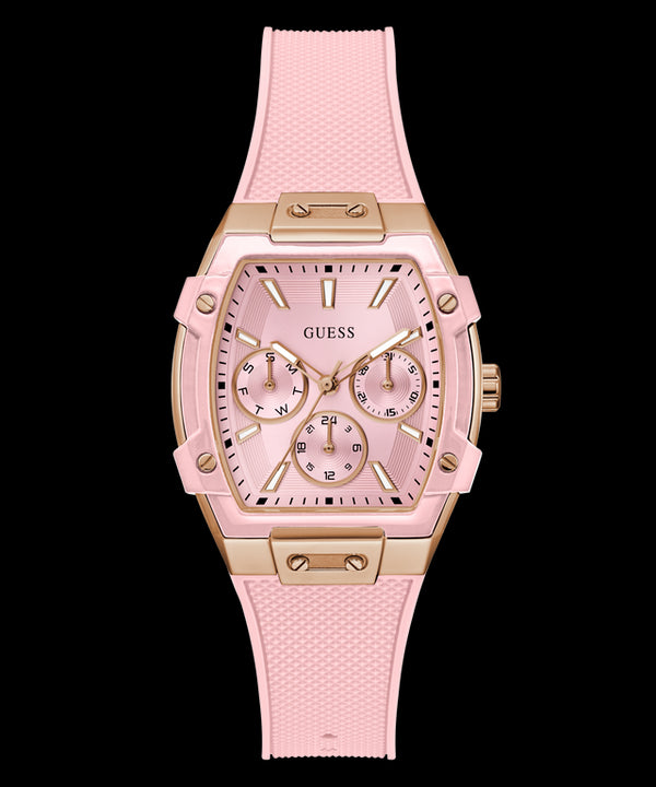 Guess GW0032L7 Women’s Sparkling Pink Multi-Function Watch – Rose Gold
