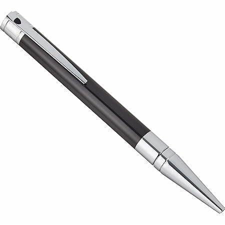 DUPONTS.T. Dupont D - Initial Ballpoint Pen Model 265200 - Black Lacquer and Chrome FinishPENEcecile
