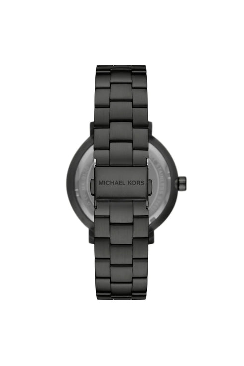 Michael Kors Blake MK9135 Herrenuhr - Schwarzer Edelstahl, schwarzes Zifferblatt