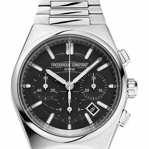FREDERIQUE CONSTANTFrederique Constant Highlife Chronograph Automatic FC - 391B4NH6B – Black Dial, Stainless Steel BraceletWATCHESEcecile