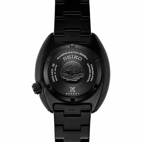 Seiko Prospex SRPK43K1 Reloj de buceo automático para hombre - Esfera negra, brazalete de acero inoxidable negro