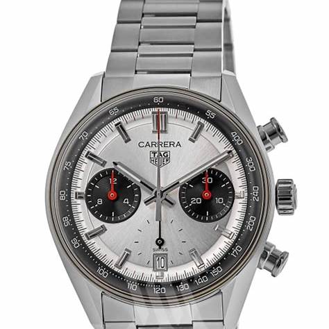 TAG HEUERTAG Heuer Carrera Chronograph CBS2216.BA0041 Men's Watch - Silver Dial, Steel BraceletWATCHESEcecile