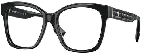 Burberry BE 2363 3001 53 Women's Eyeglasses - Black Acetate Square Frame