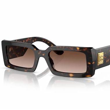 Dolce & Gabbana DG4416 502/13 Women's Sunglasses - Havana Frame, Gradient Brown Lenses