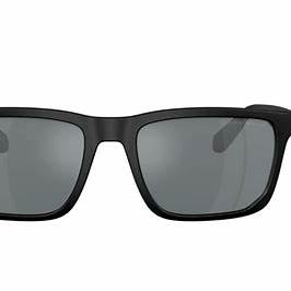 Emporio Armani EA4219 5001/6G Men's Sunglasses - Matte Black Frame, Gray Mirrored Lenses, 57mm