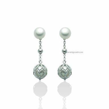 MILUNAMiluna PER2450 Women's Earrings - 925 Silver with White PearlsJEWELRYEcecile