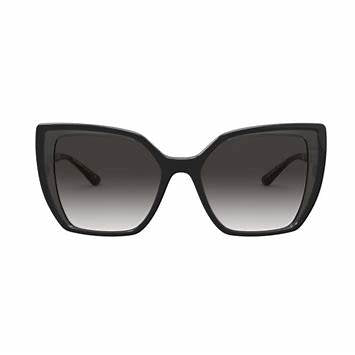 Dolce & Gabbana DG6138 3246/8G Gafas de sol para mujer - montura negra, cristales degradados grises