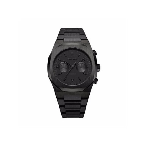 D1 MILANOD1 Milano Project Shadow Chronograph D1 - CHBJSH Men's Watch - Black Stainless Steel, 41.5mmWATCHESEcecile