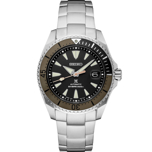 Seiko Prospex SPB189J1 Reloj de buceo automático para hombre 'Shogun' - Caja de titanio, esfera negra