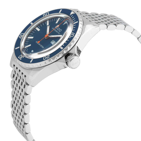 Mido Montre Homme Ocean Star Tribute M026.830.11.041.00 - 40.5mm, cadran bleu, boîtier et bracelet en acier inoxydable