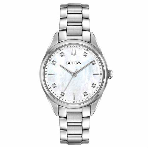 BULOVABulova 96P199 Sutton Lady Women's Watch - Mother - of - Pearl Dial, Stainless Steel BraceletWATCHESEcecile