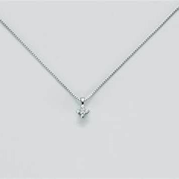 MILUNAMiluna CLD3609_014 Women's White Gold Necklace with 0.14 ct Diamond PendantJEWELRYEcecile