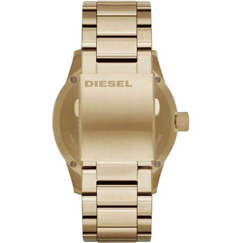 Diesel DZ1761 Rasp Men's Watch - Gold Dial, Gold-Tone Stainless Steel Bracelet