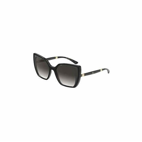 Dolce & Gabbana DG6138 3246/8G Gafas de sol para mujer - montura negra, cristales degradados grises