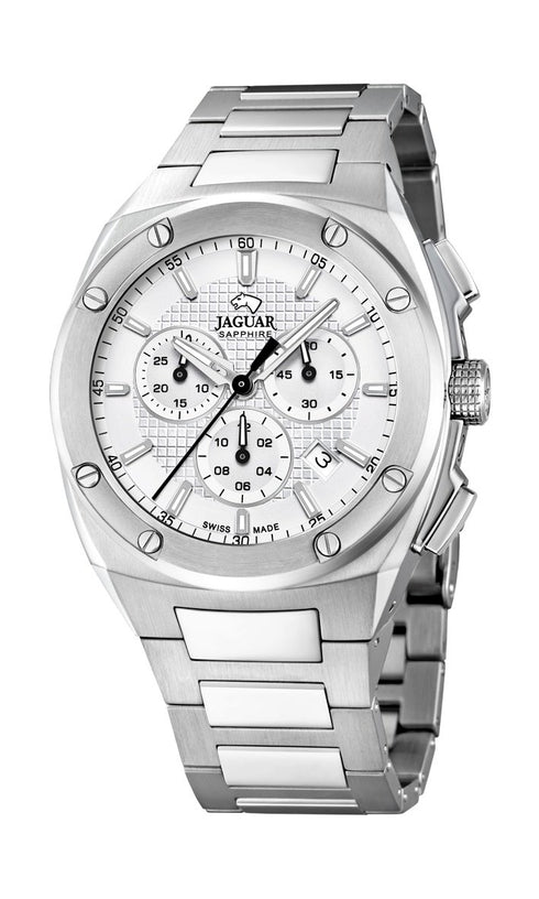 JAGUARJaguar J805/A Men's Executive Chronograph Watch - Stainless Steel Bracelet, Silver DialWATCHESEcecile