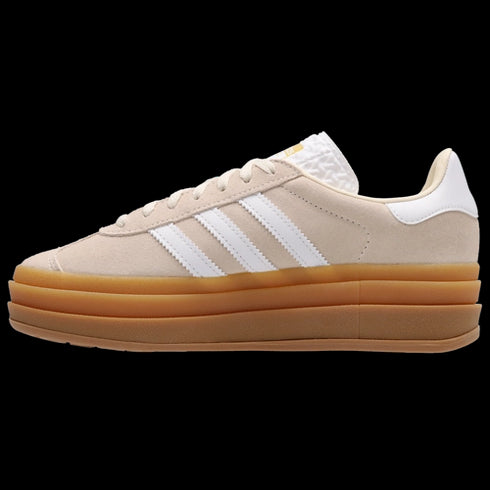 Adidas Gazelle Audacieuse Blanche Or Femme