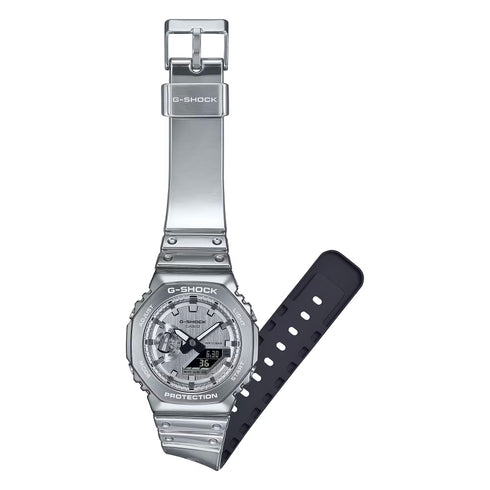CASIO G - SHOCKCasio G - Shock GM - 2100YM - 8AER Men's Watch – 44.4mm Silver Stainless Steel Bezel, Analog - Digital Display, Tough Silicone Strap, 200M Water ResistanceWATCHESEcecile