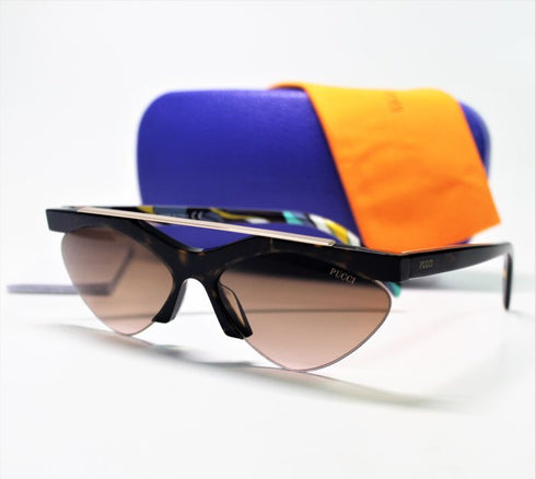 EMILIO PUCCIEmilio Pucci EP0137 5952F Women's Cat - Eye Sunglasses – Tortoise Shell Frame, Brown Gradient Lenses, Ø 59mmEYEWEAREcecile