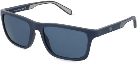 Emporio Armani EA4219 5763/80 Men's Sunglasses - Blue Frame, Blue Lenses, 57mm