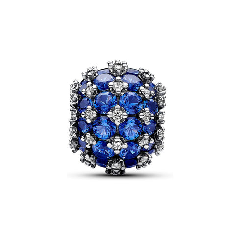 PANDORAPandora 792630C02 Sparkling Pavé Round Blue Charm - Sterling Silver with Blue and Clear StonesBIJOUXEcecile