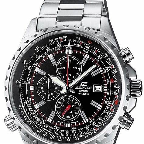 CASIO EDIFICECasio Edifice EF - 527D - 1AVEF Men's Chronograph Watch - Black Dial, Stainless Steel BraceletWATCHESEcecile