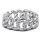 PANDORAPandora Pavé Cuban Chain Ring 193557C01 - 52 – Sterling Silver, Cubic Zirconia, Size 52BIJOUXEcecile