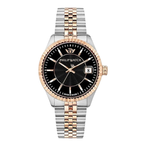 PHILIP WATCHPhilip Watch Caribe R8253597085 Men's Watch - 39mm Bicolor Steel, Black DialWATCHESEcecile