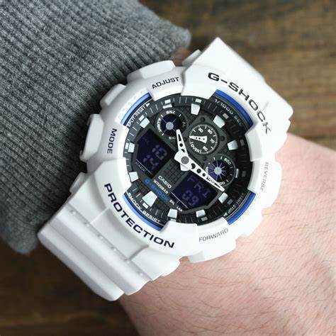CASIO G - SHOCKCasio G - SHOCK GA - 100B - 7AER Men's Watch – White Analog - DigitalWATCHESEcecile