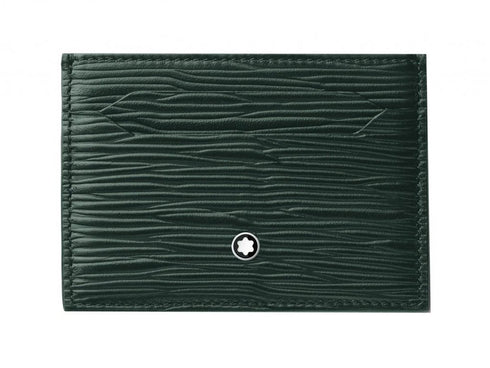 Montblanc Meisterstück 4810 British Green Leather 5cc Card Holder 130938