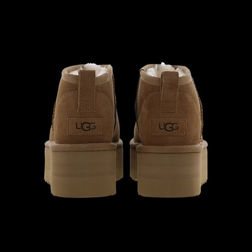UGG Classic Ultra Mini Platform Châtaigne Femme