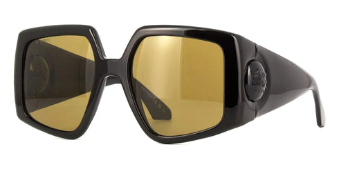 Etro 0038/S 807-2M Women's Square Sunglasses - Black Frame, Brown Lenses