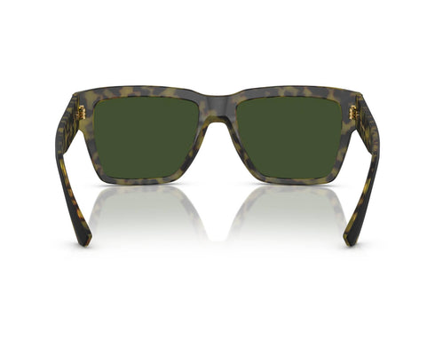 Lunettes de soleil unisexe Dolce & Gabbana DG4431 3404/71 - monture noire mate, verres verts