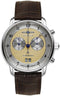 ZEPPELINZeppelin 8584 - 5 Friedrichshafen Men's Quartz Chronograph – Gold Guilloché Dial, Brown Leather StrapWATCHESEcecile