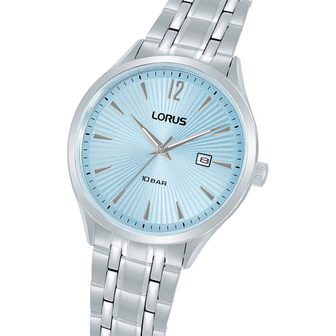 Lorus RH991RX9 Men’s Classic Quartz Watch – Light Blue Dial, 41 mm, 10 ATM