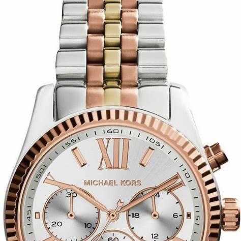 Michael Kors Lexington MK5735 Women's Watch - Tri-Tone, Chronograph, 38mm