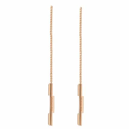 Gucci Boucles d'oreilles en or rose 18k Link to Love YBD662115002
