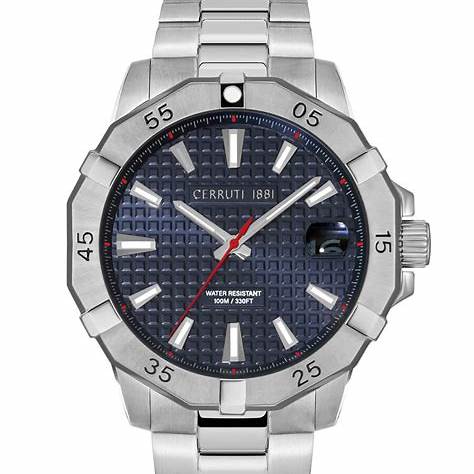 CERRUTI 1881Cerruti 1881 CIWGH2116702 Men's Quartz Watch - Silver Dial, Stainless Steel BraceletWATCHESEcecile