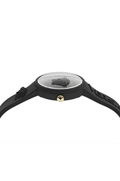 Versace Medusa Pop VE6G00223 Damenuhr - schwarzes Silikonarmband, 39mm