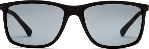 Occhiali da sole Emporio Armani EA 4058 5063/81 - Montatura nera opaca, lenti polarizzate grigie