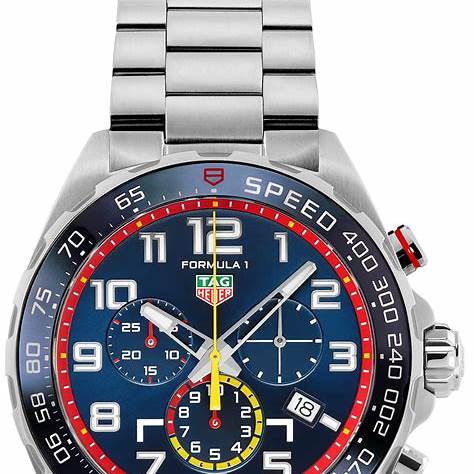 TAG HEUERTAG Heuer Formula 1 Red Bull Racing CAZ101AL.BA0842 Men's Watch - Blue Dial, Steel BraceletWATCHESEcecile