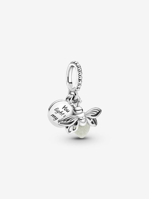 PANDORAPandora 799352C01 Glow‑in‑the‑Dark Firefly Sterling Silver Dangle CharmBIJOUXEcecile