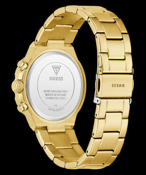 Guess GW0950L2 “Harlow” Women’s Multi-Function Watch – Gold Tone, 38 mm