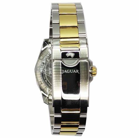 Reloj de buceo Jaguar J970/2 para hombre - Esfera azul, brazalete bicolor de acero inoxidable