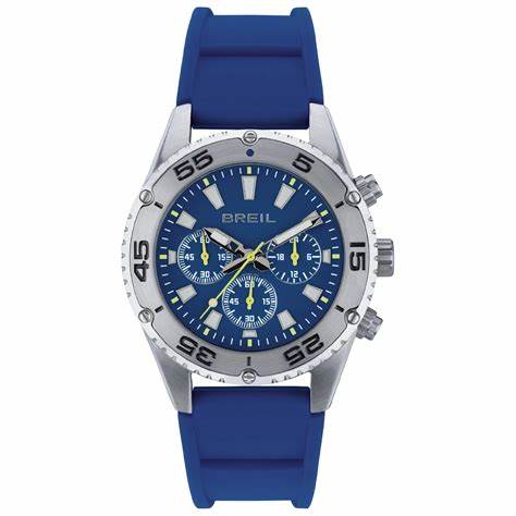 Breil Sprinter TW1999 Men's Chronograph – 43mm Steel Case, Blue Dial, 100m WR