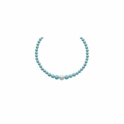 MILUNAMiluna PCL5318 Necklace - 925 Silver with Turquoise and White PearlJEWELRYEcecile