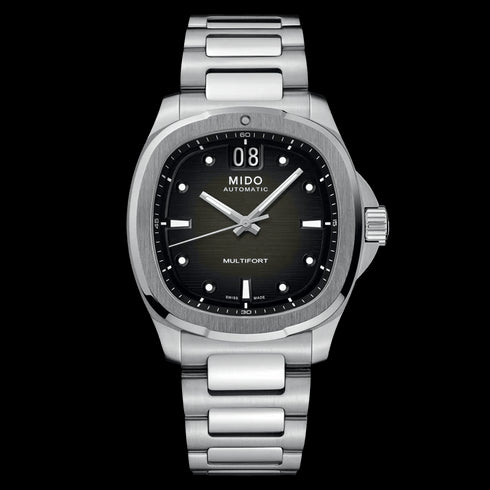MIDOMido Multifort TV Big Date M049.526.11.081.00 Men's Watch – 40mm Stainless Steel, Grey Dial, AutomaticWATCHESEcecile