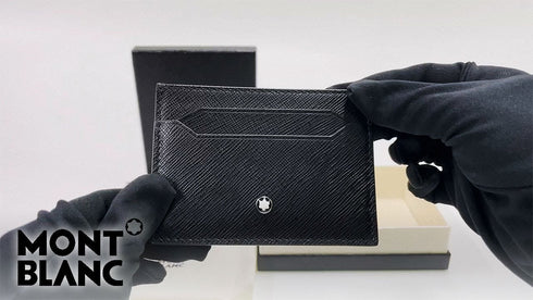 Montblanc Sartorial 5cc Schwarzes Leder-Kartenetui 130324