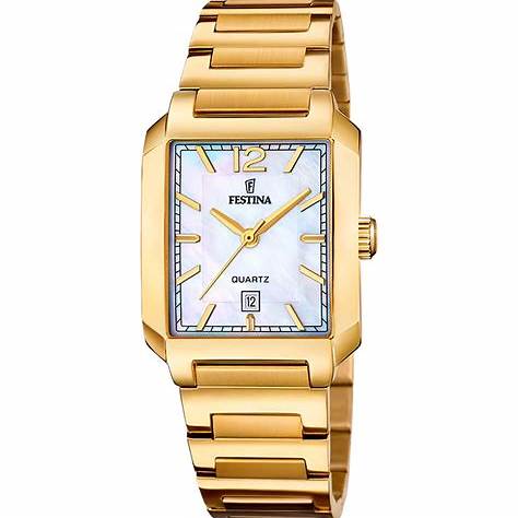 FESTINAFestina F20680/2 Women's Watch – Gold Stainless Steel, Mother - of - Pearl Dial, 33mmWATCHESEcecile