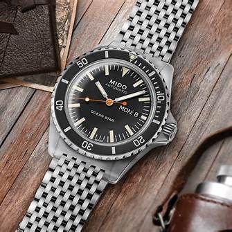 Mido Ocean Star Tribute M026.830.11.051.00 Montre automatique pour hommes - cadran noir, bracelet en acier inoxydable