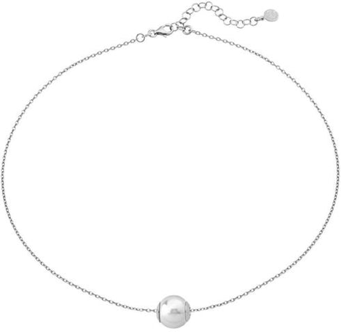 MAJORICAMajorica 15593.01.2.000.010.1 Women's Necklace – Rhodium - Plated Silver, 10mm Pearl, AdjustableBIJOUXEcecile